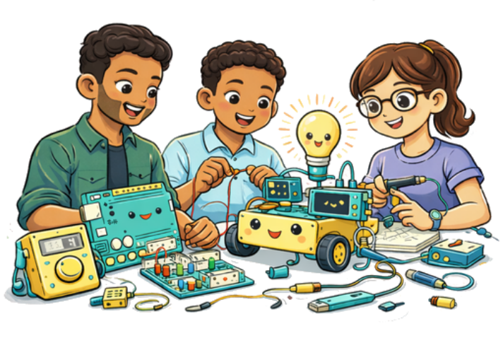 Students building project